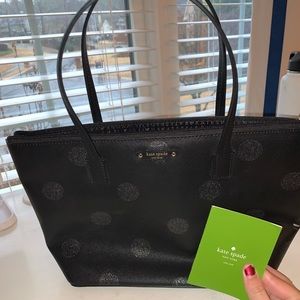 Kate Spade Black Polka Dot Tote — BRAND NEW